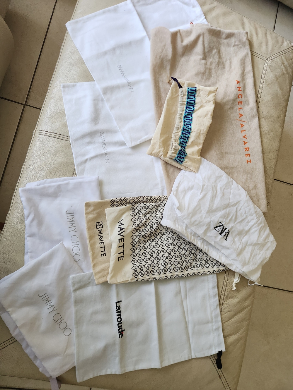 Lot Of 10 Drawstring Dust Bag